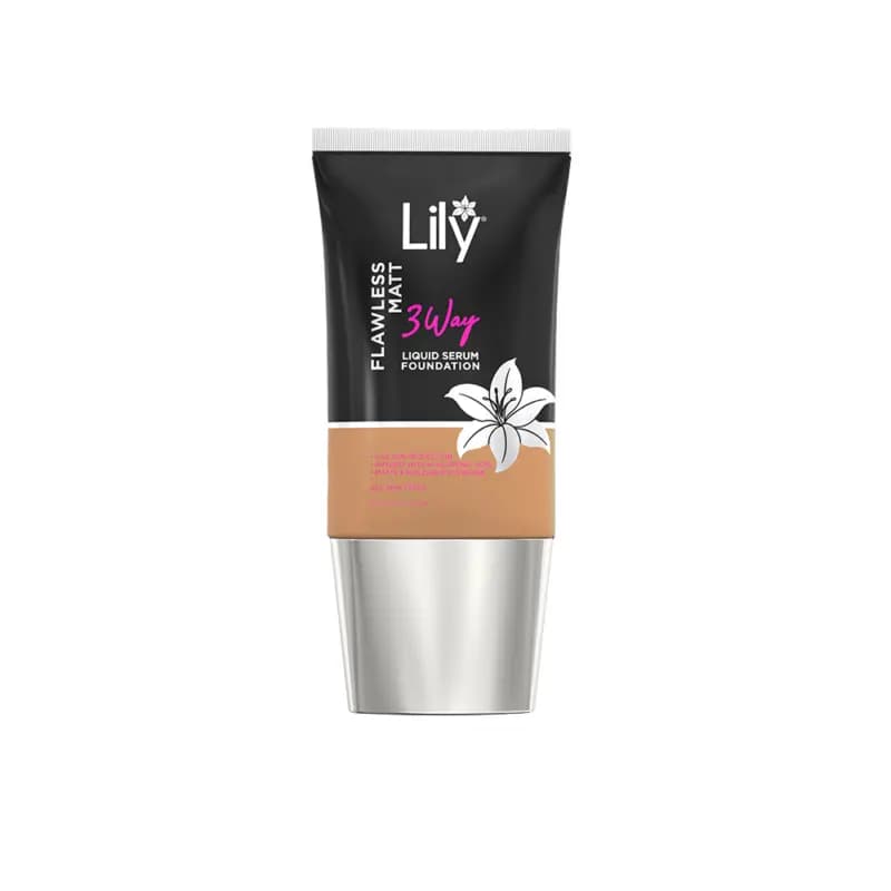 Lily Flawless Matt 3Way Liquid Serum Foundation-Coconut