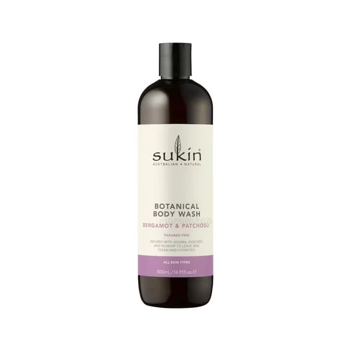 Sukin Botanical Body Wash Bergamot & Patchouli For All (Australia) 500mL