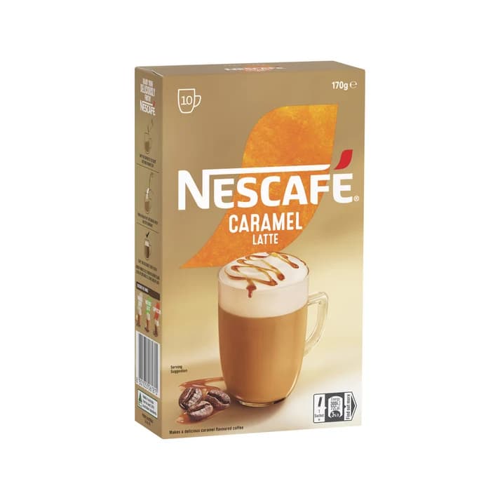 Nescafe Caramel Latte Coffee Sachets (Australia) 10 Pack
