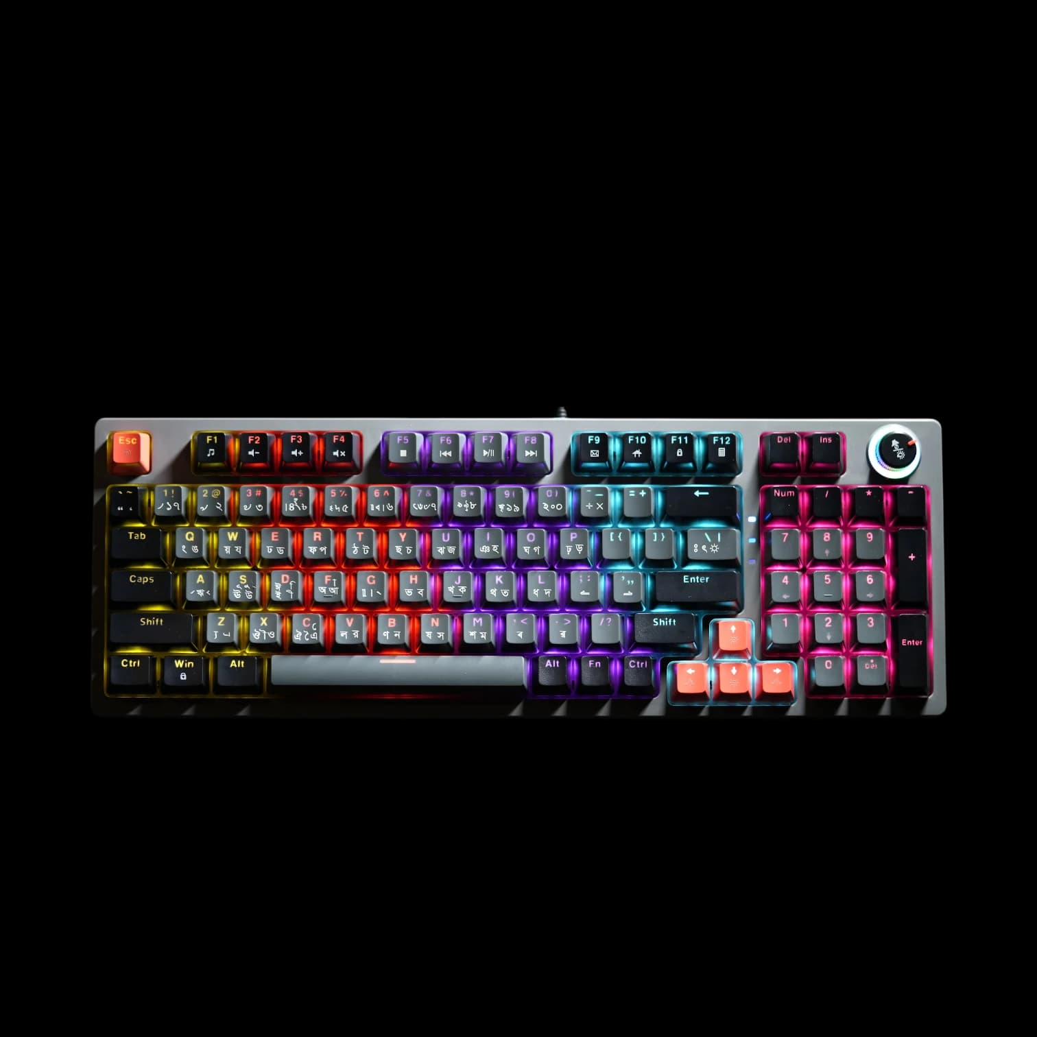JEDEL KL114 | BANGLA LAYOUT | MECHANICAL GAMING KEYBOARD