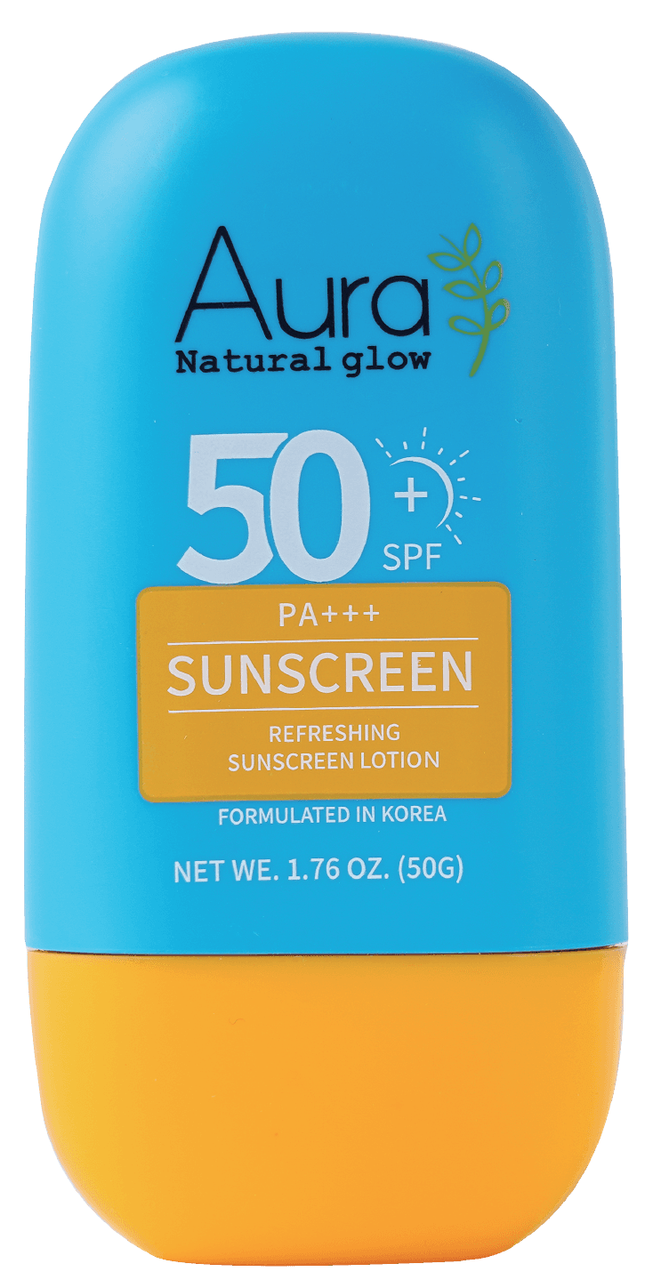 Aura Natural Glow Refreshing Sunscreen Lotion SPF 50+ PA+++ 50gm