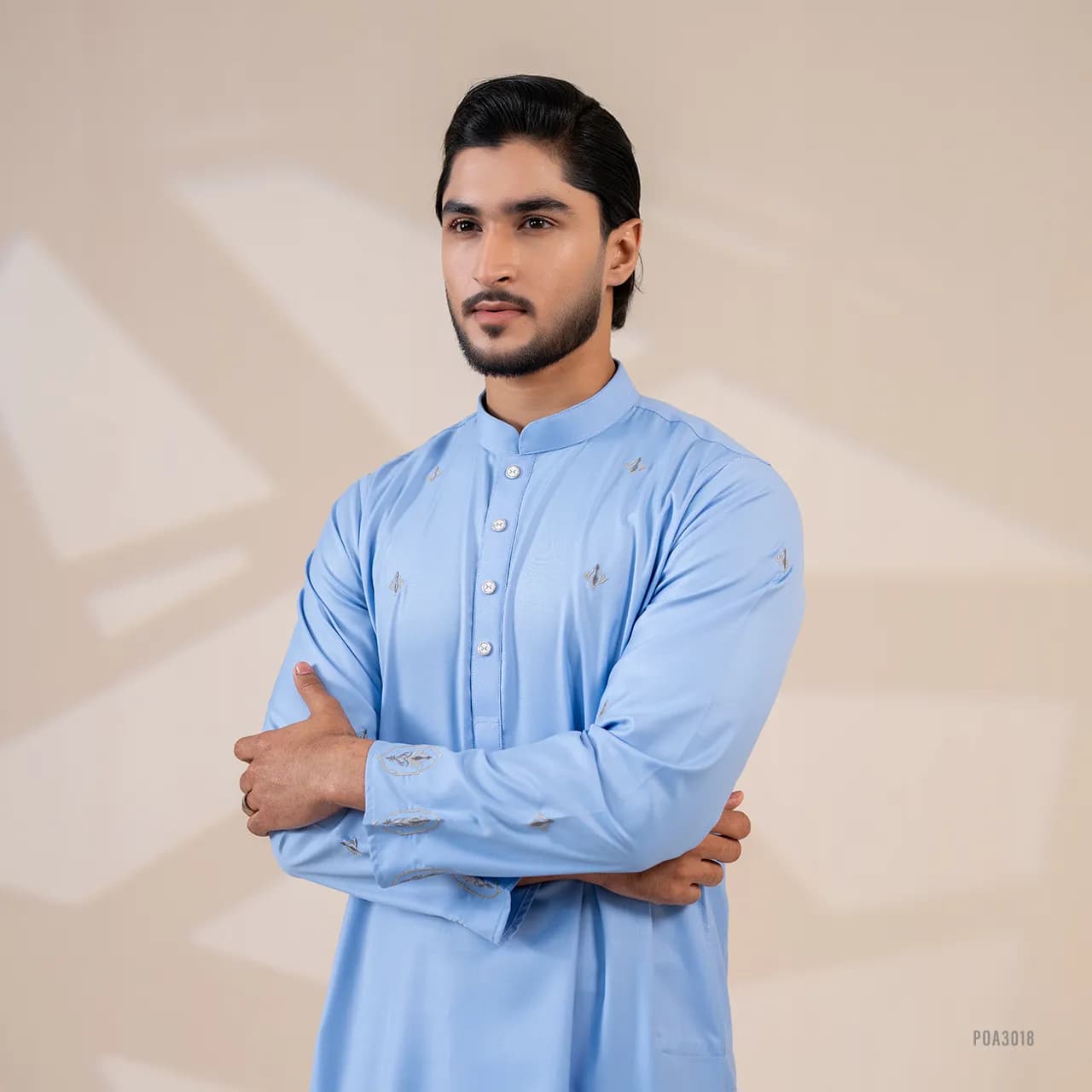 Platinum Embroidered Panjabi for Men