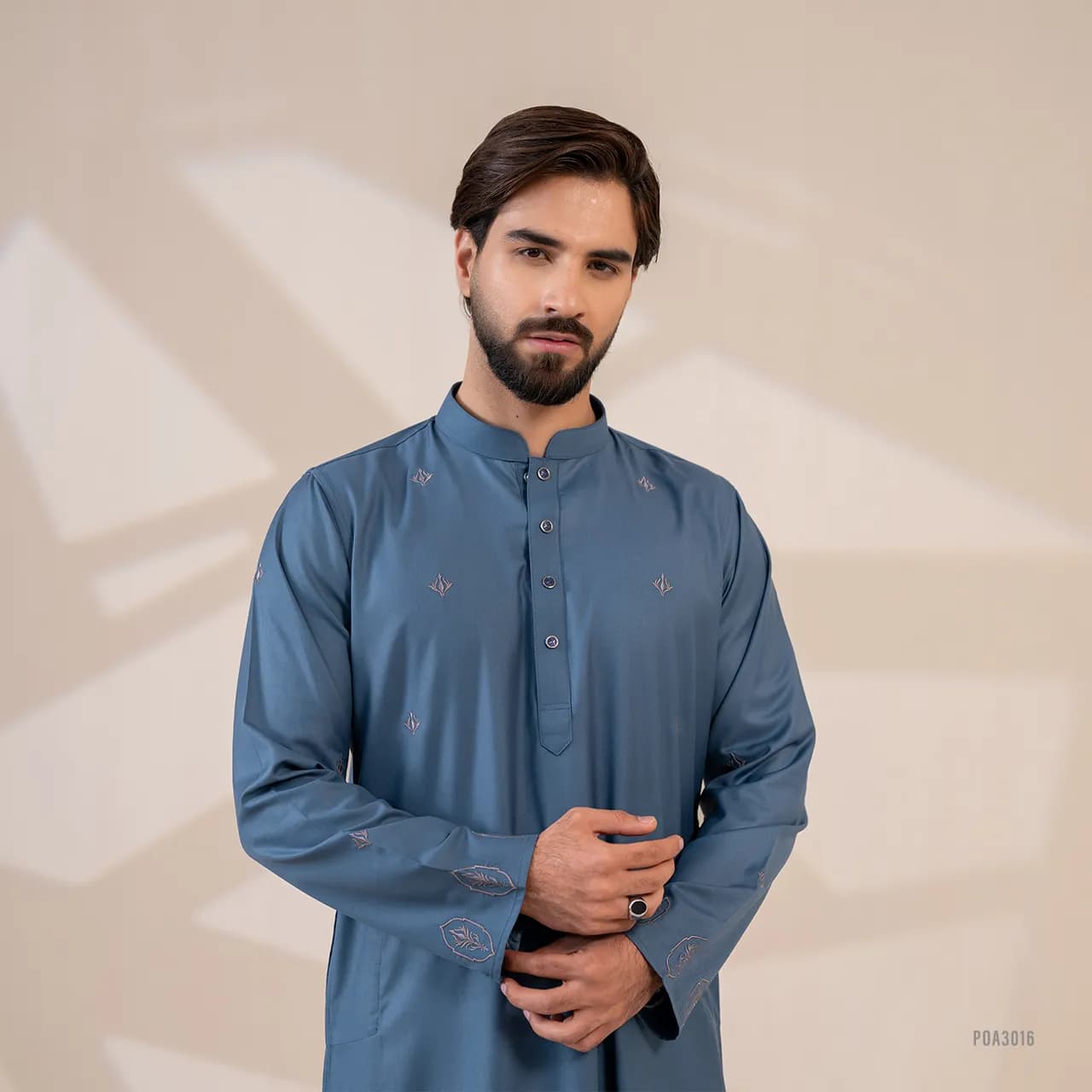 Platinum Embroidered Panjabi for Men