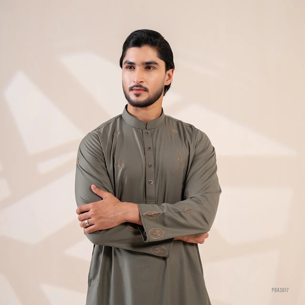 Platinum Embroidered Panjabi for Men