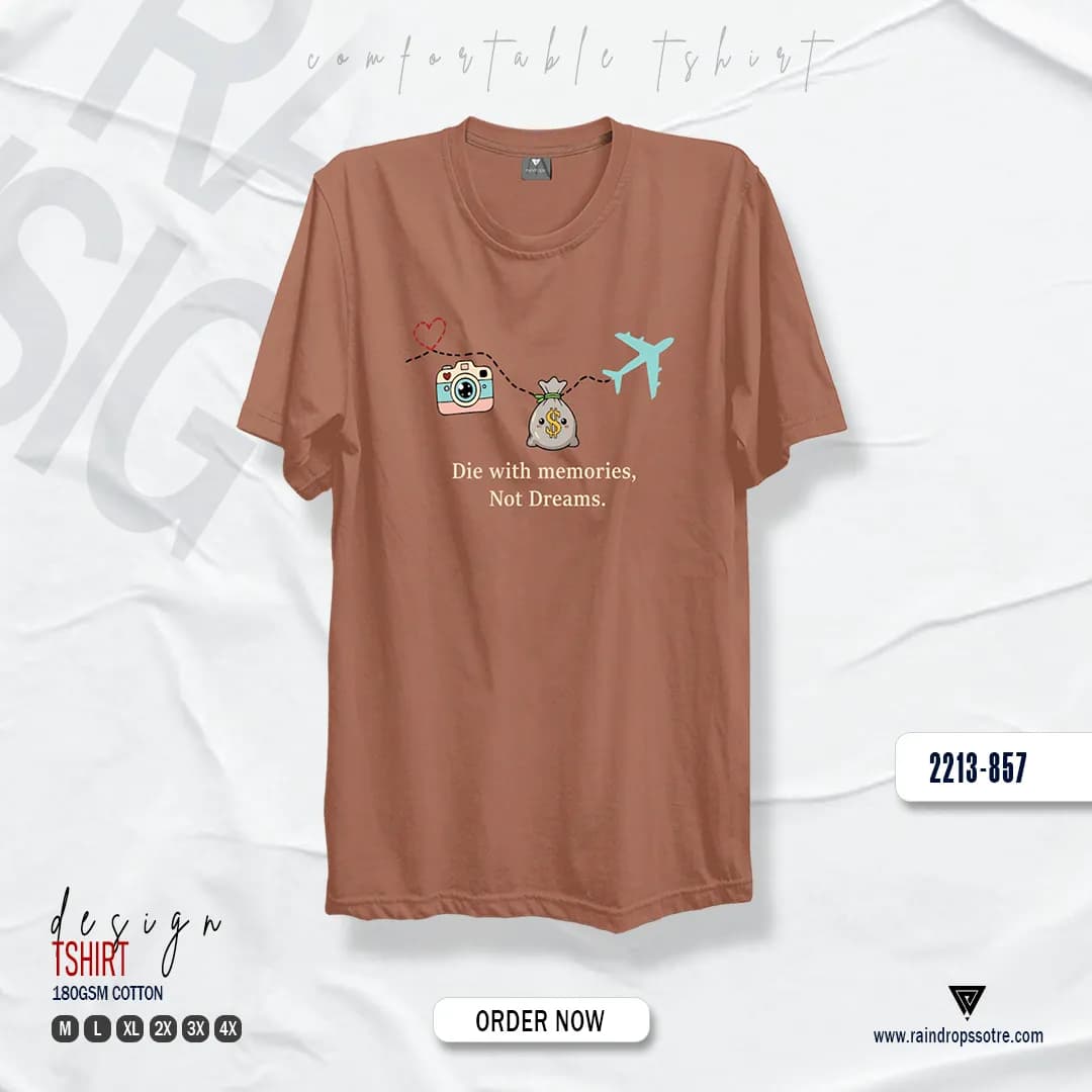 Men’s Graphic T-Shirt Die with Memories
